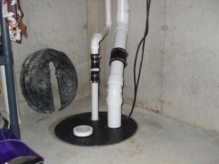 covering a sump pump pit
